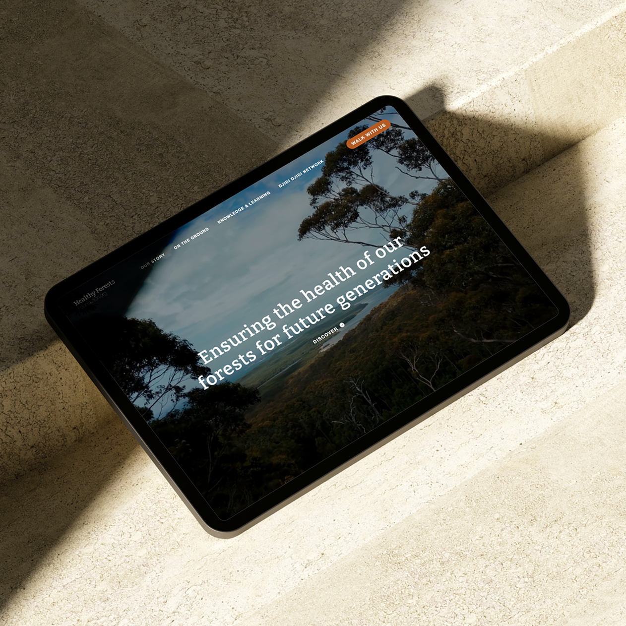 Responsive websites for mobile and tablet use for Healthy Forests Foundation website