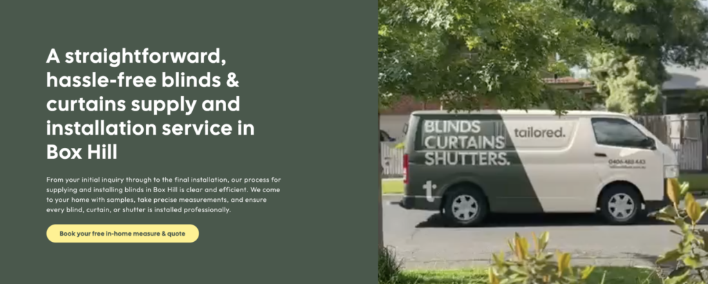 Small business website design packages by Studio Web Design helped Tailored Blinds generate 49 enquires in four months