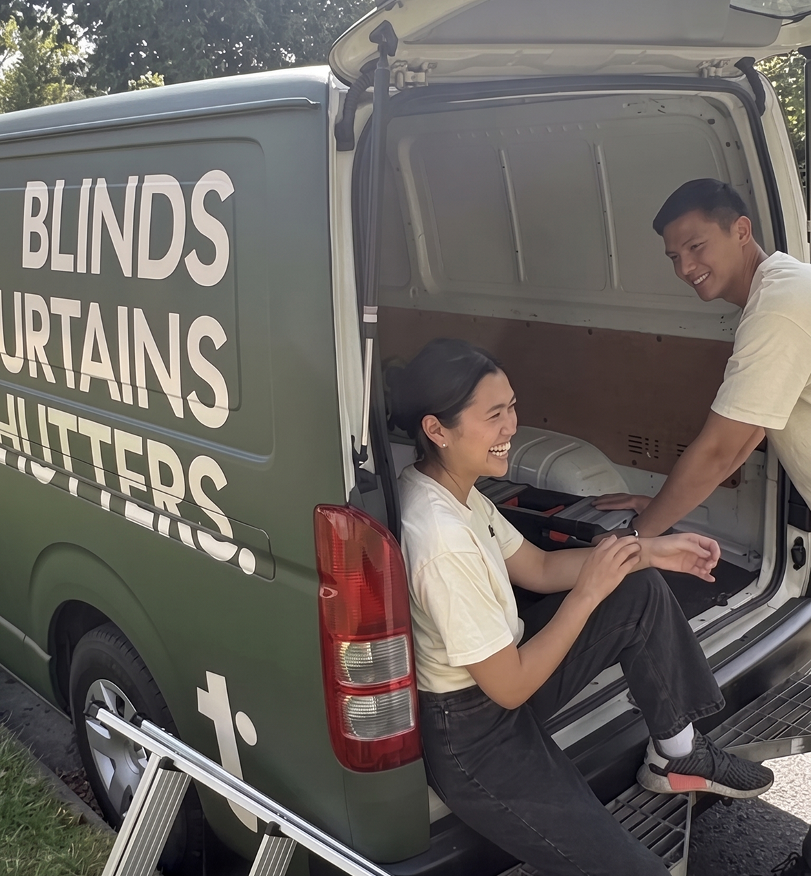 The Tailored Blinds team enjoying success from the website made by Studio Web Design