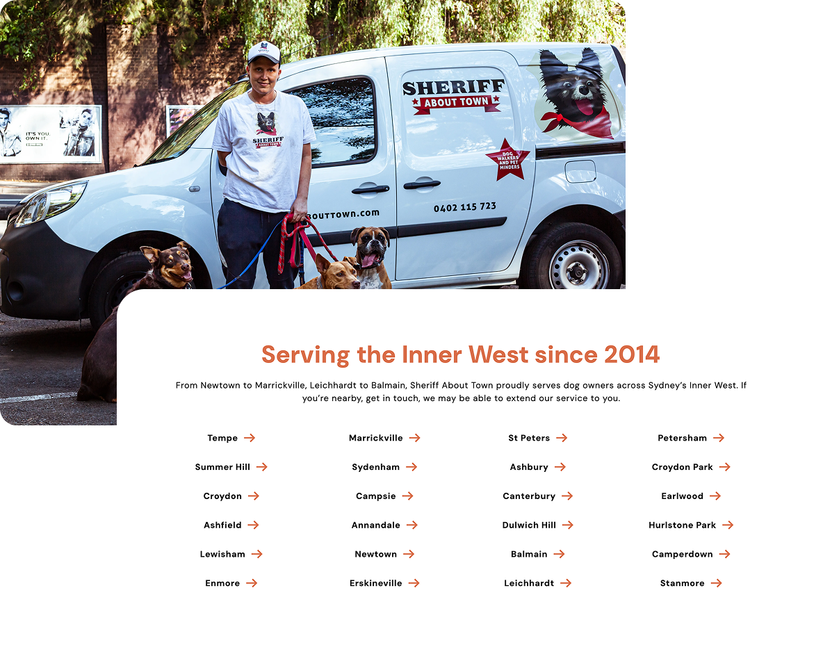 Studio Web Design helped Sheriff About Town scale their local business with website design and marketing packages for small business